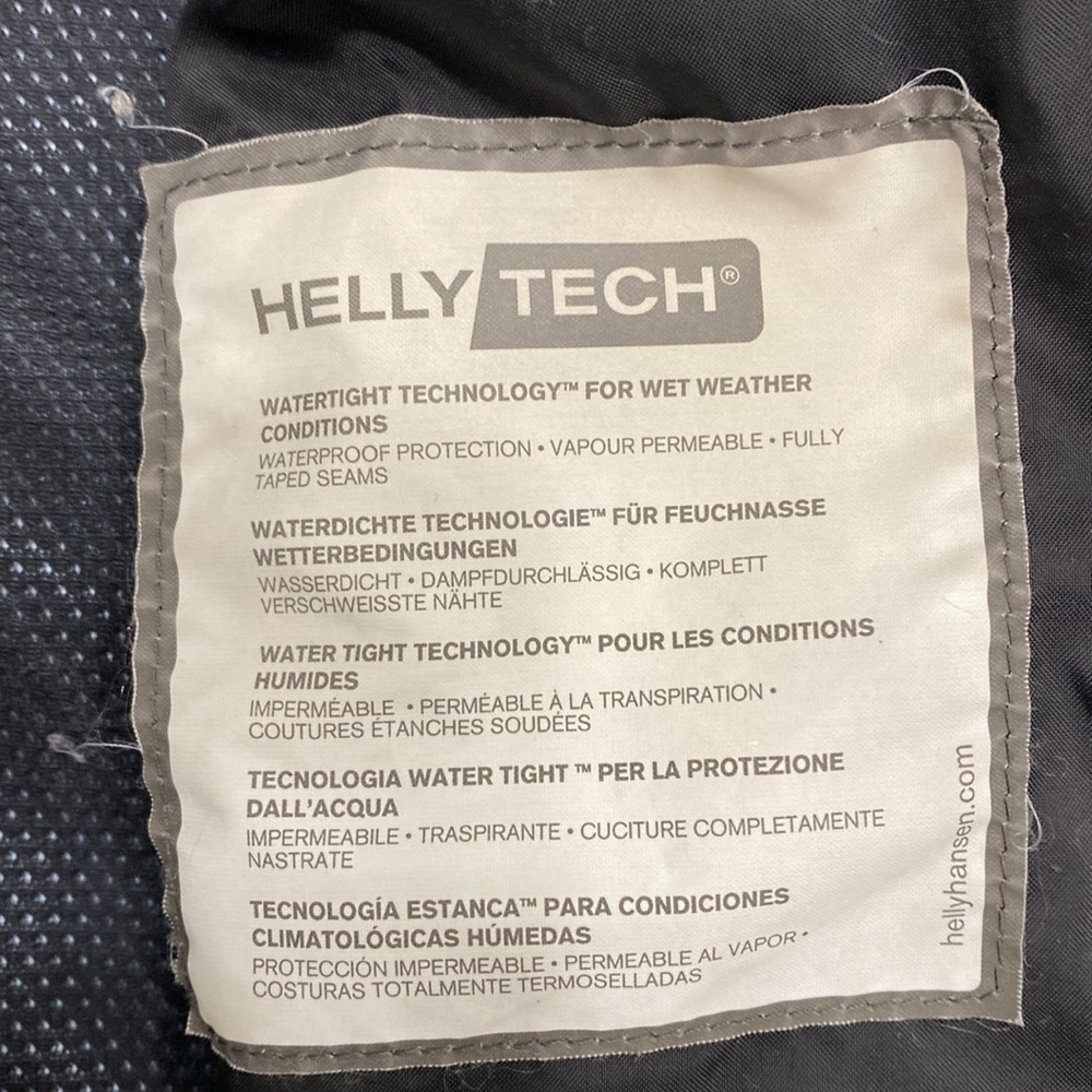 Vintage Helly Hansen Women’s Blue Helly Tech Waterproof Hooded Jacket - Picture 11 of 15